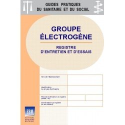 Groupe électrogène - Registre d'entretien et d'essais